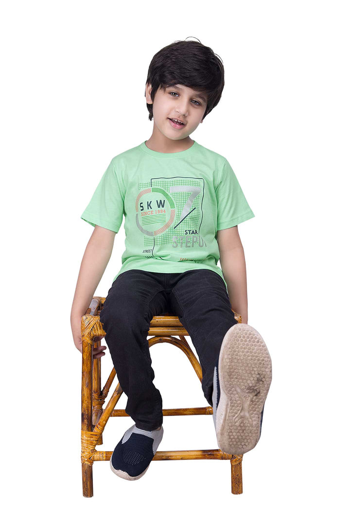 Junior Round Neck Half Sleeve T-shirt - Hero