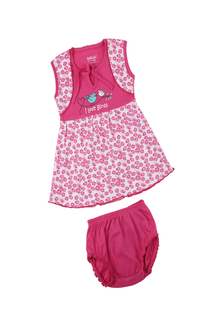 Selvas Infant Girls set top skirt with brief - 5025