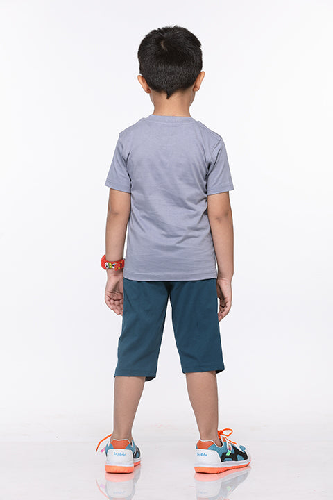 Selvas Boys Round Neck Tees With 3/4 Pant - Beema
