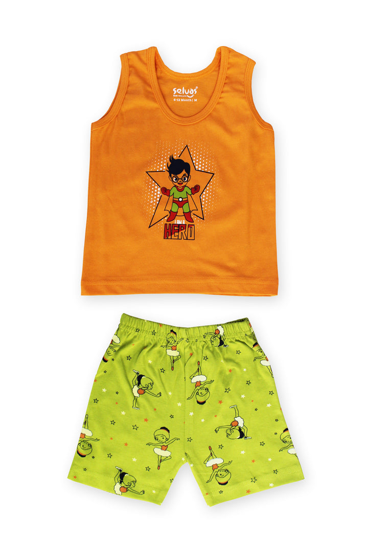 Selvas Infants Unisex Half Sleeve Top With Shorts 8031