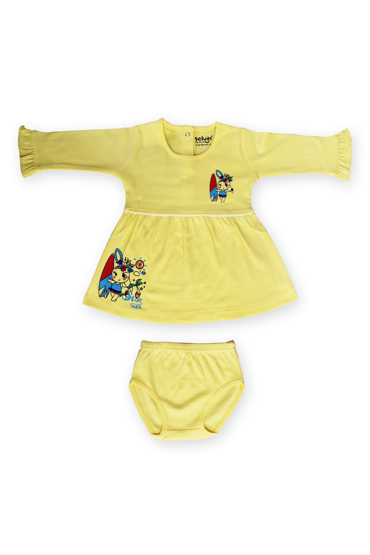 Selvas Infant Girls set top full sleeve skirt with brief - 5037