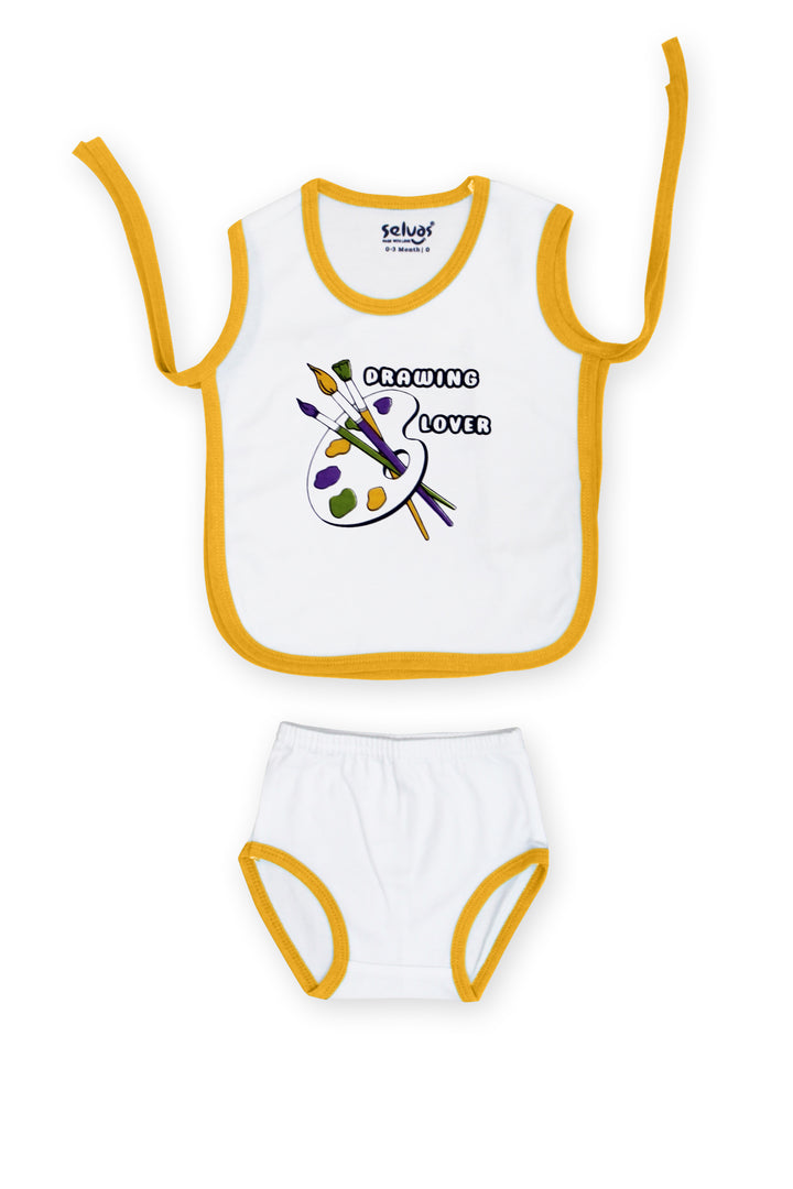 Selvas Infants Unisex top side strap knot with brief 403w