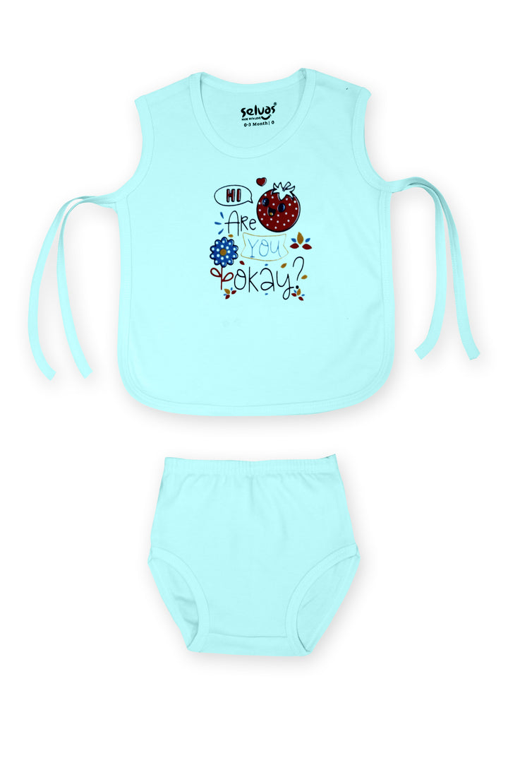 Selvas Infants Unisex top strap knot with brief 403c