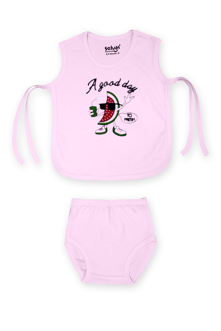 Selvas Infants Unisex top strap knot with brief 403c