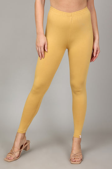 COTTON ANKLE LEGGINGS - SKIN