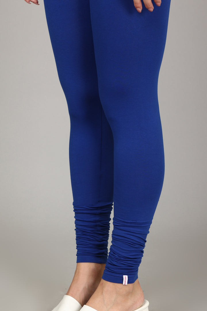 COTTON CHURIDAR LEGGINGS - ROYAL BLUE