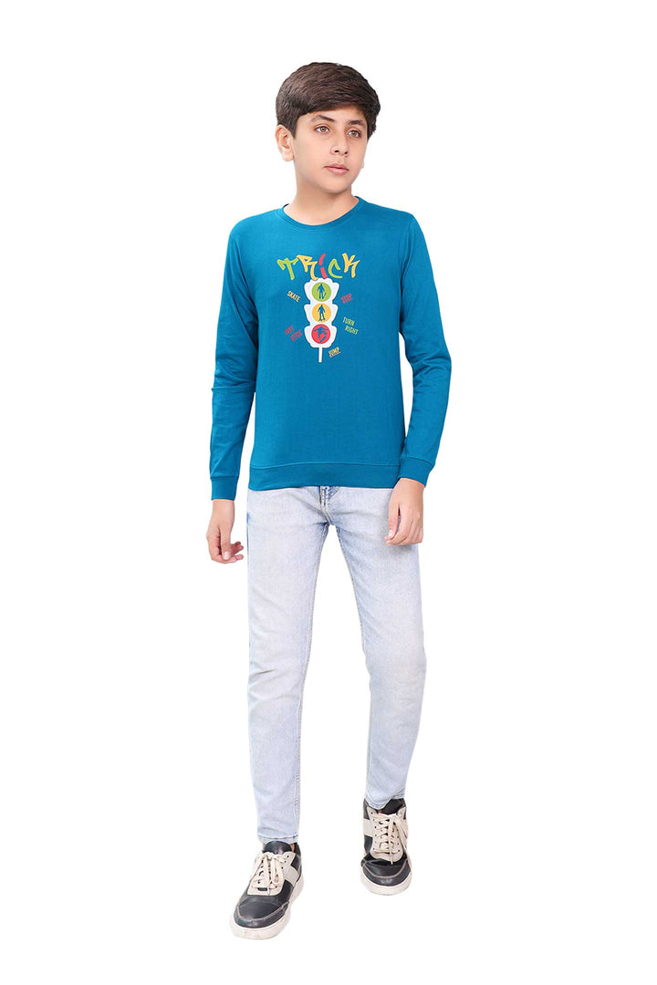 Junior Round Neck Full Sleeve T-shirt - Rocker