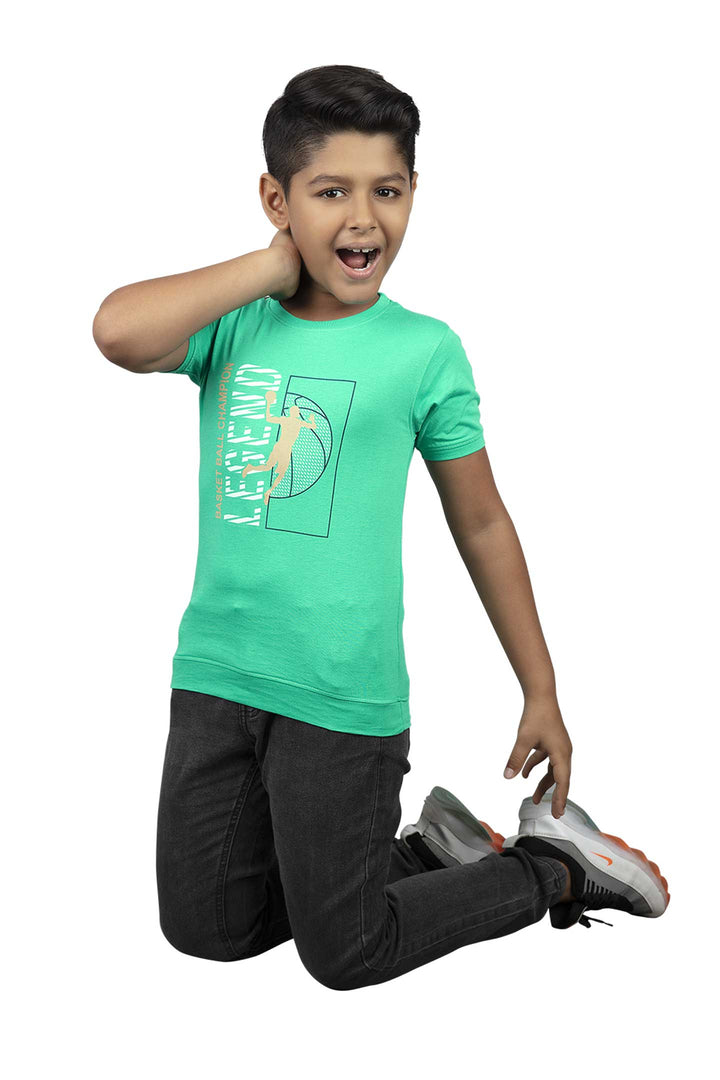 Junior Round Neck Half Sleeve T-shirt - Rocky