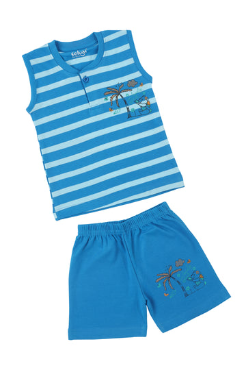 Selvas Infants Unisex Sleeveless Top With Shorts 8008