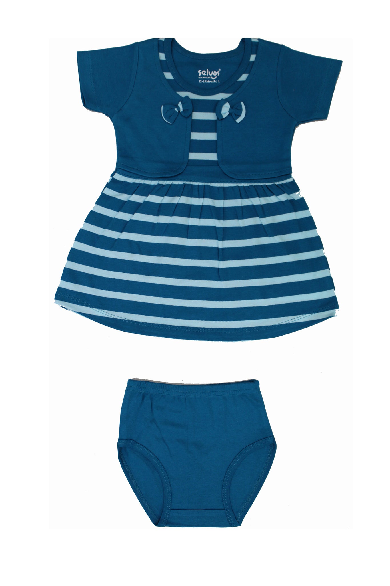 Selvas Infant Girls set top skirt with brief 5047
