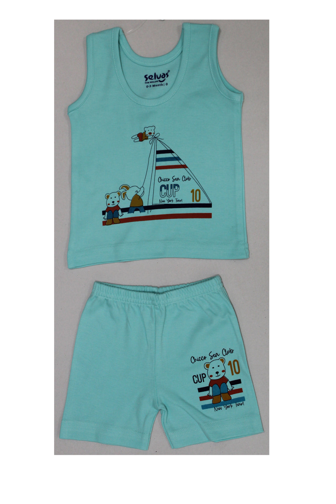 Selvas Infants Unisex Sleeveless top with shorts - 121