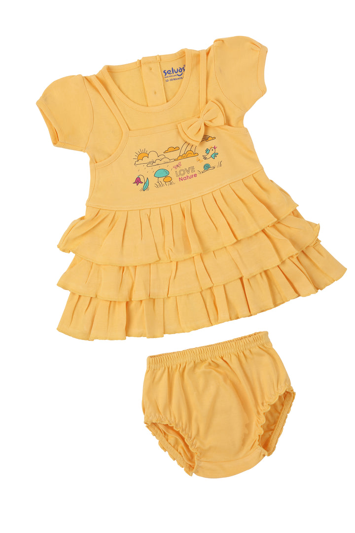 Selvas Infant Girls set top skirt with brief 5033