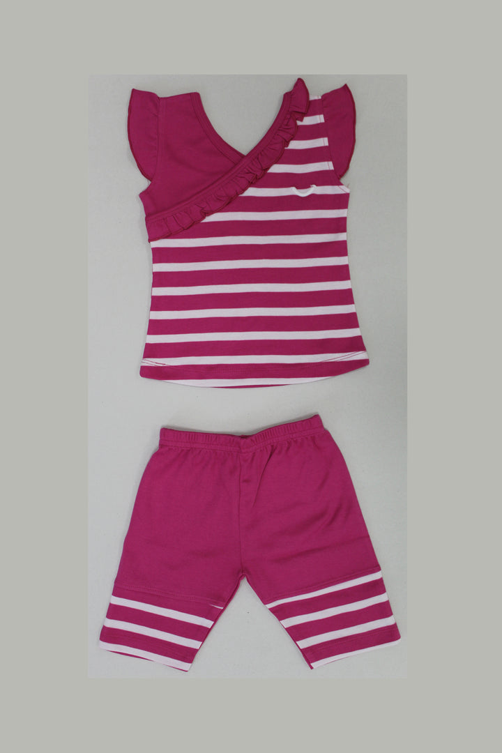Selvas Infant Girls set top skirt with 3/4 - 5048