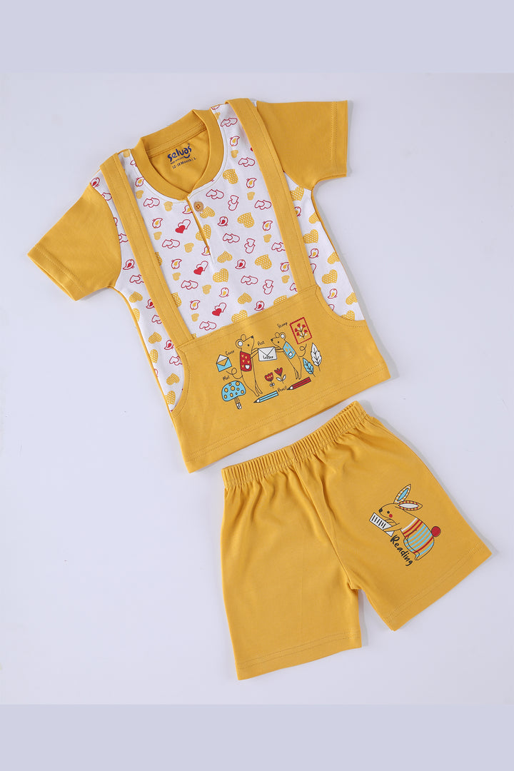 Selvas Infants Unisex Half Sleeve Top With Shorts 8025