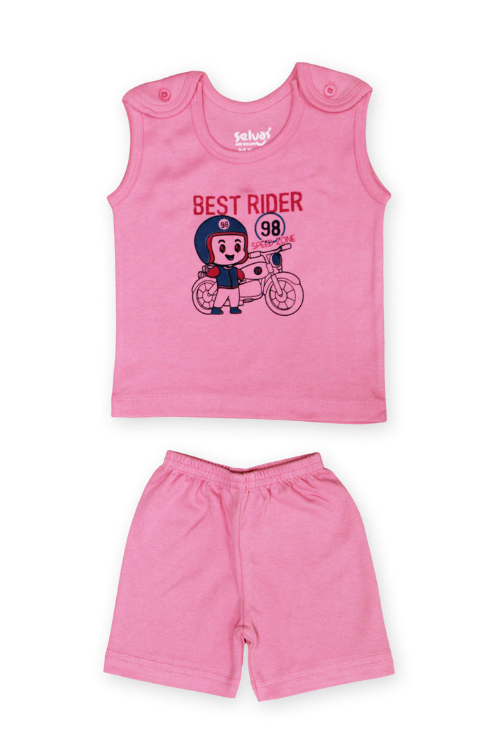 Selvas Infants Unisex sleeveless top open with shorts - 183