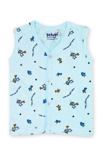 New Born Top- Unisex Front Open Sleeveless - 222