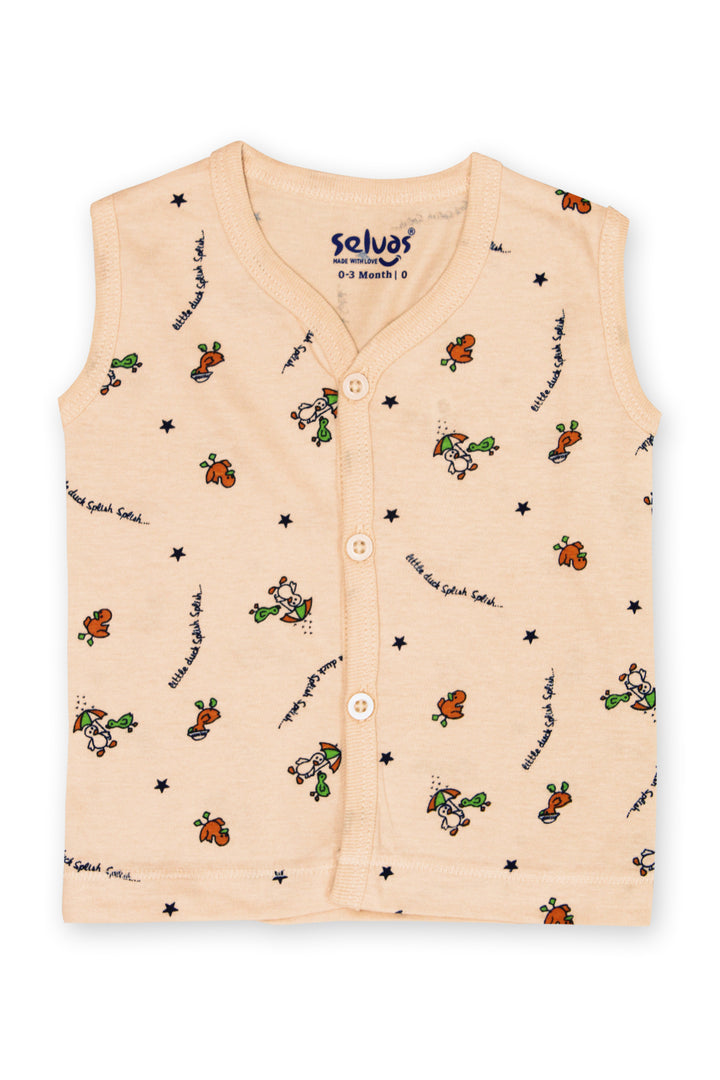 New Born Top- Unisex Front Open Sleeveless - 222