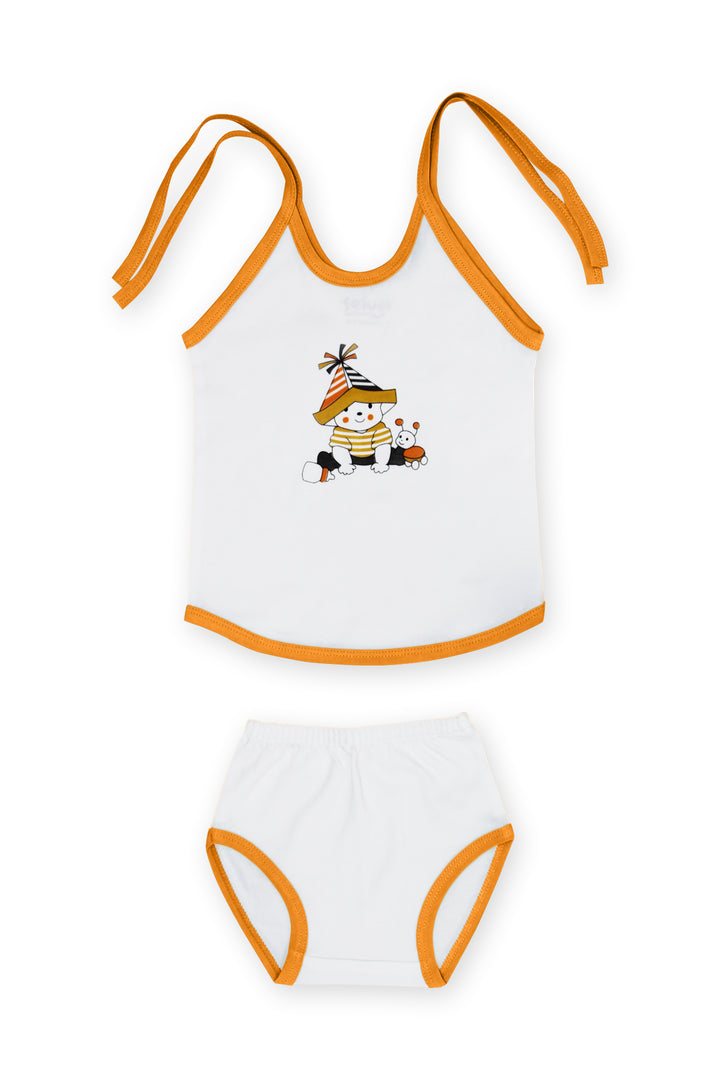 Selvas Infants Unisex top strap knot with brief 401w