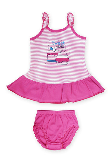 Selvas Infant Girls set top skirt with brief - 187