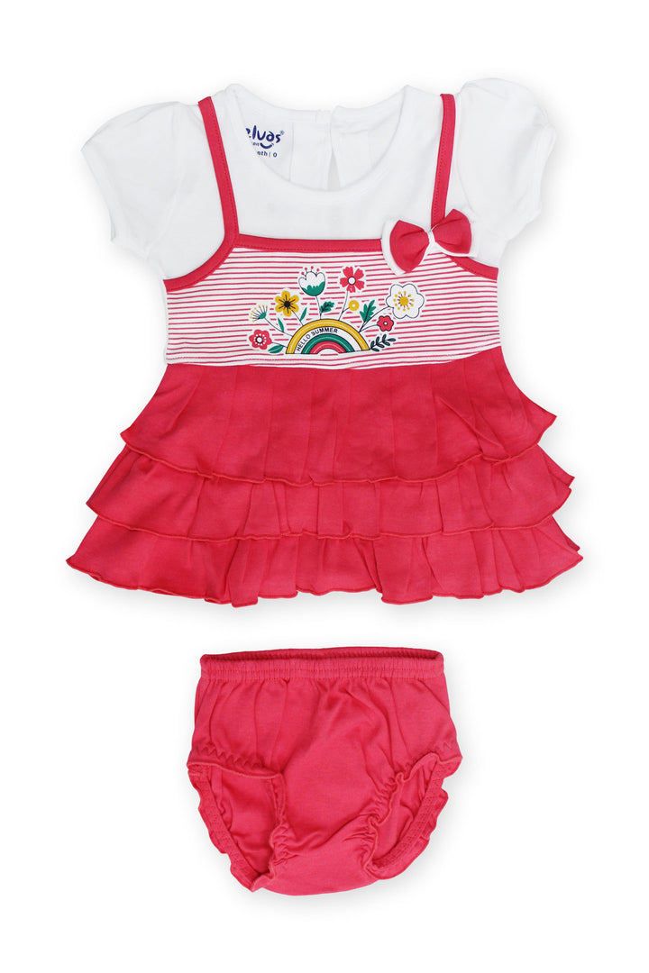 Selvas Infant Girls set top skirt with brief - 671