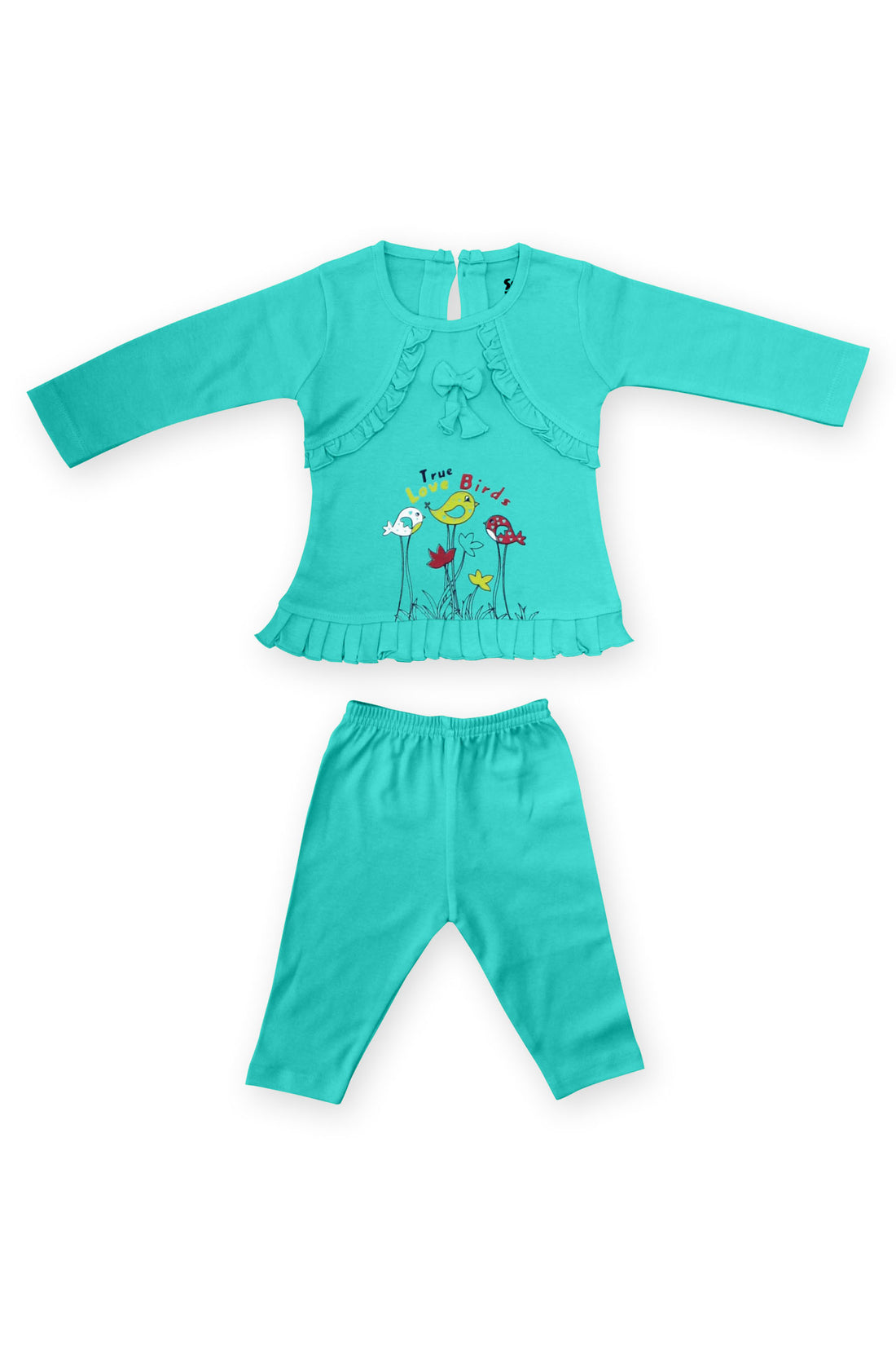 Selvas Infant Girls set full sleeve top skirt with pant - 129