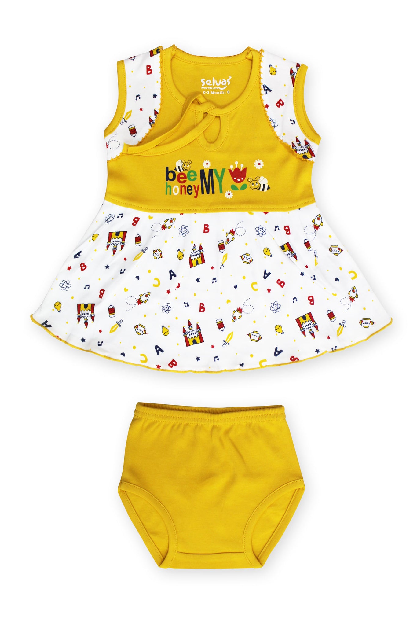 Selvas Infant Girls set top skirt with brief - 173