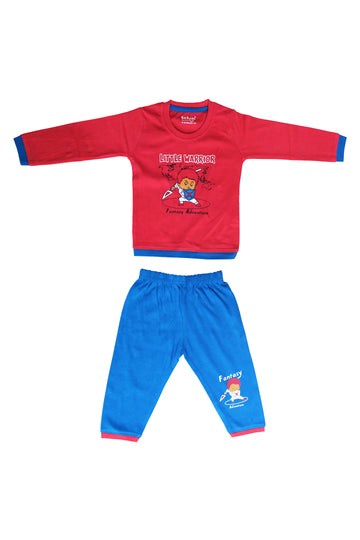 Selvas Infants Unisex Fullsleeve Front Top With Pant 8003