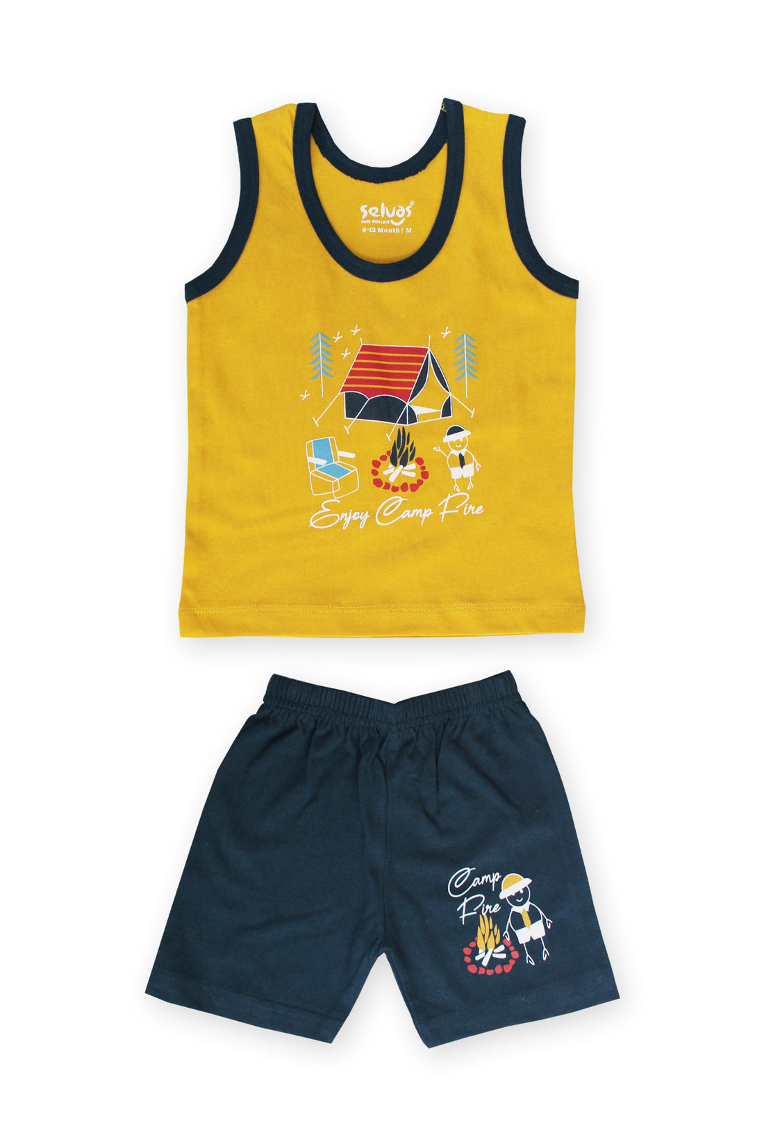 Selvas Infants Unisex Half Sleeve Top With Shorts 8032