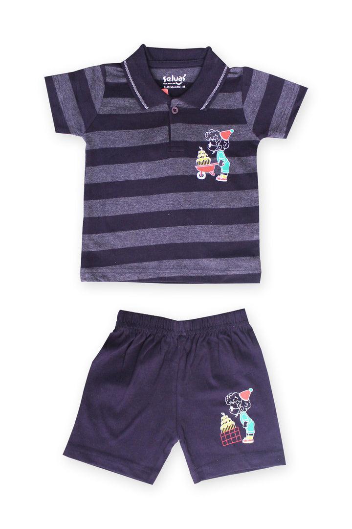 Selvas Infants Unisex Half Sleeve Top With Shorts 8033