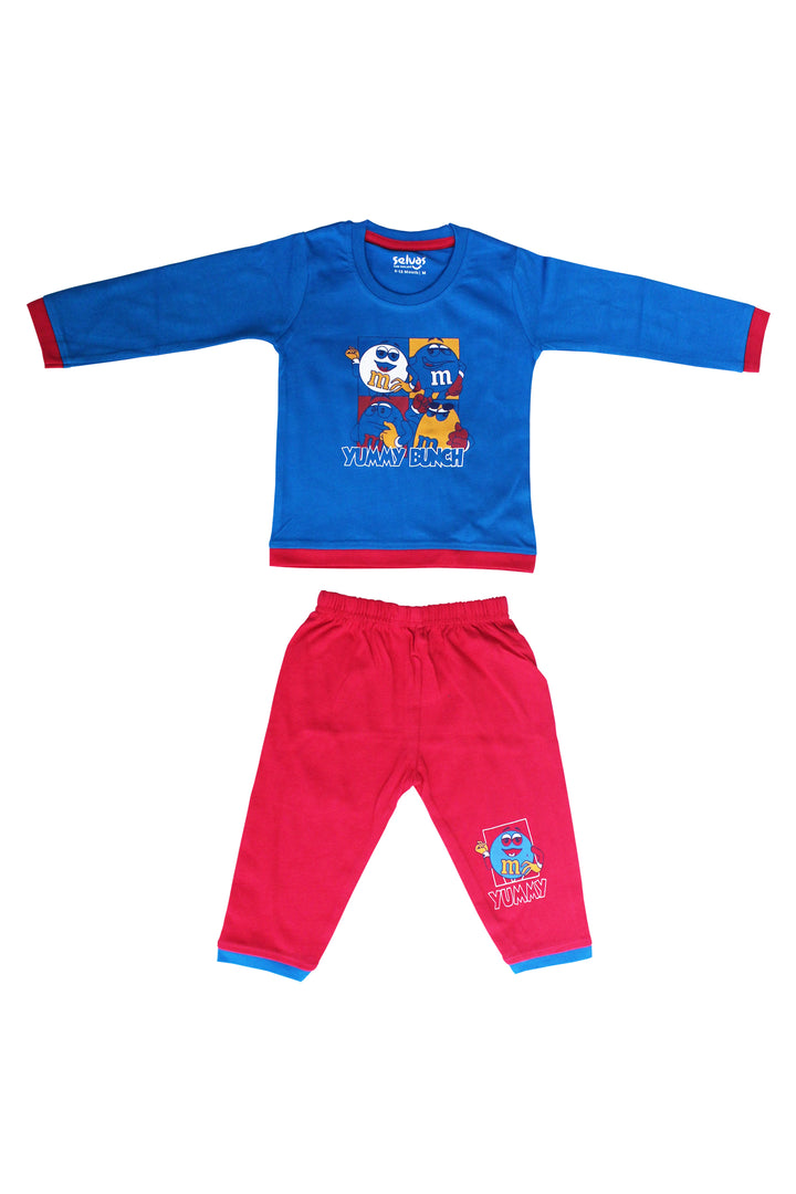 Selvas Infants Unisex Fullsleeve Front Top With Pant 8003