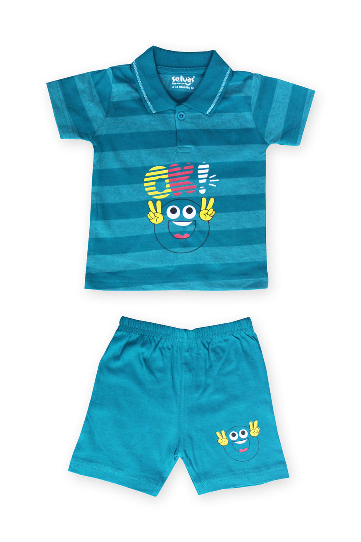 Selvas Infants Unisex Half Sleeve Top With Shorts 8033