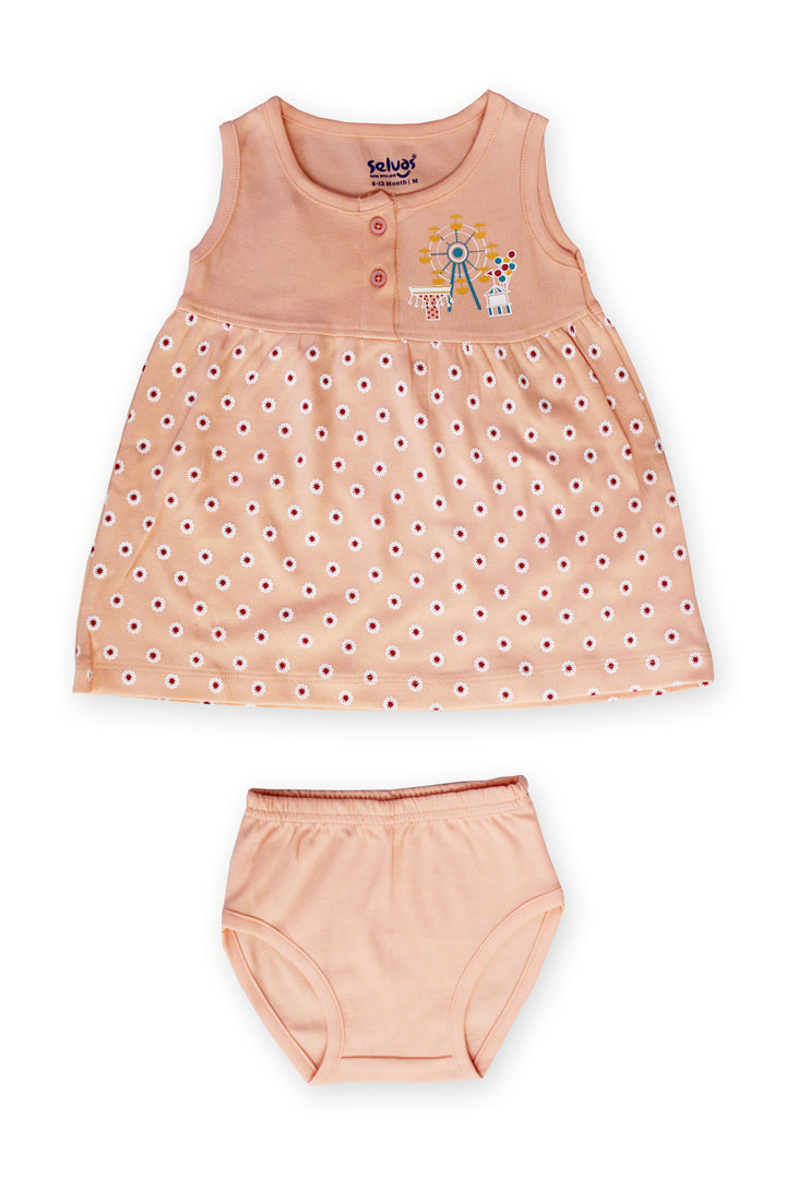 Selvas Infant Girls set top skirt with brief - 5038