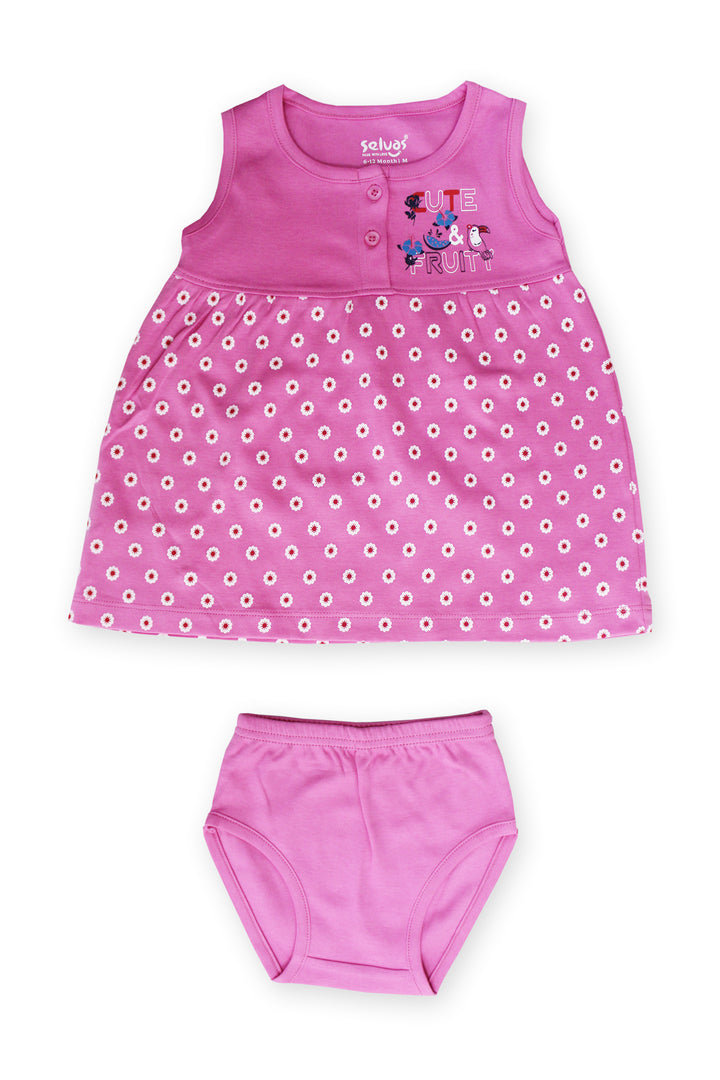 Selvas Infant Girls set top skirt with brief - 5038