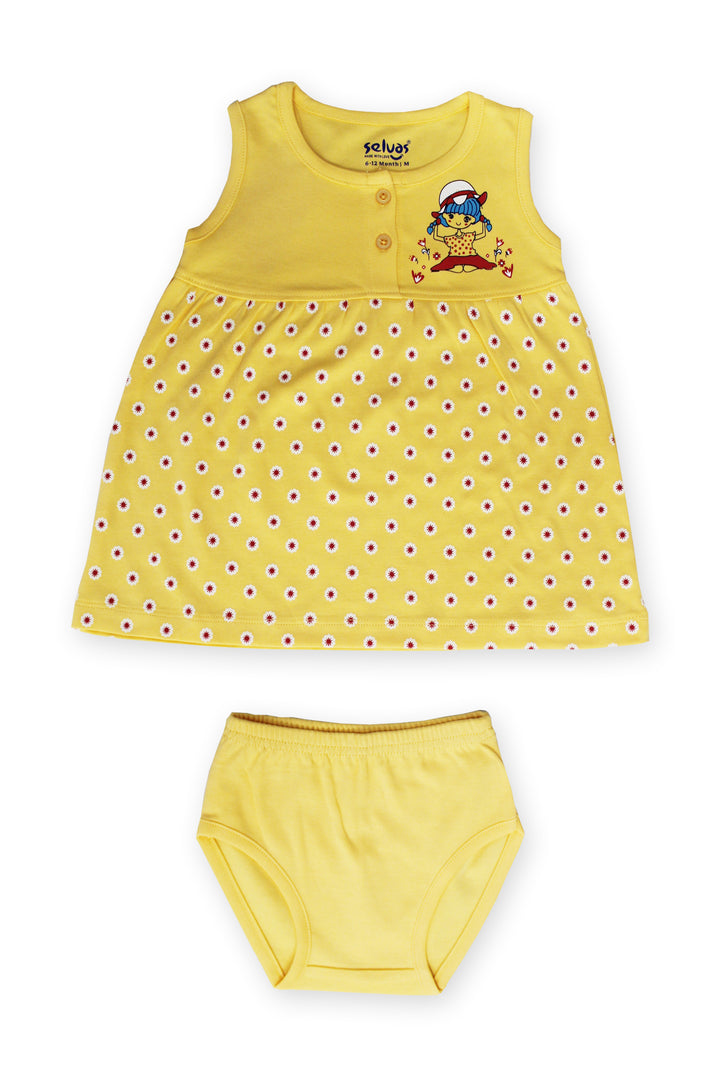 Selvas Infant Girls set top skirt with brief - 5038