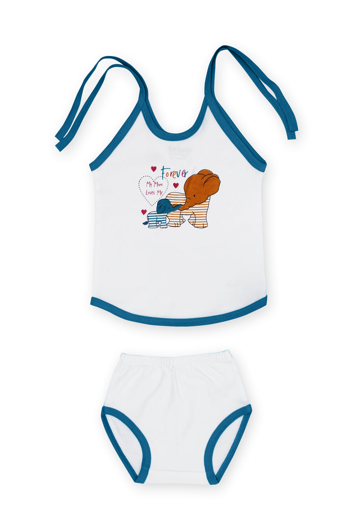 Selvas Infants Unisex top strap knot with brief 401w