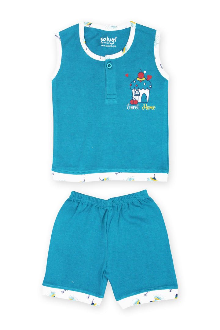 Selvas Infants Unisex sleeveless top with shorts - 156