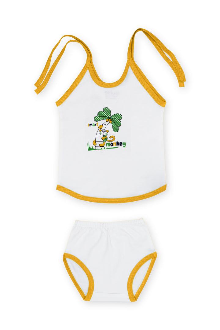 Selvas Infants Unisex top strap knot with brief 401w