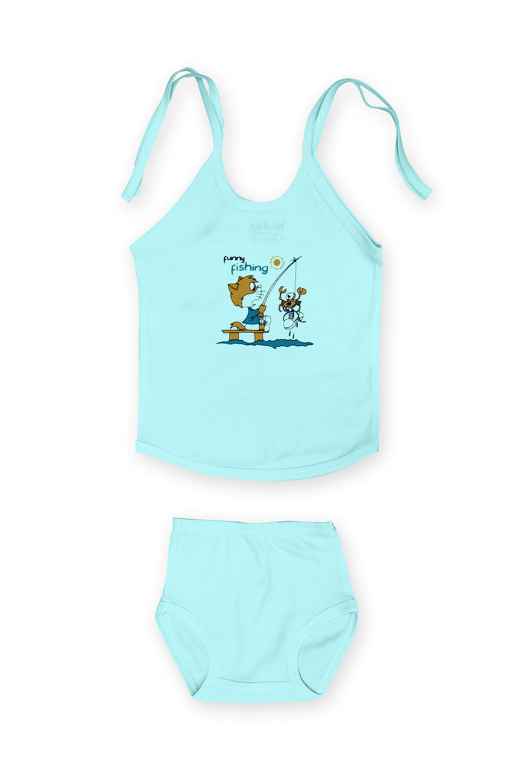 Selvas Infants Unisex top strap knot with brief 401c