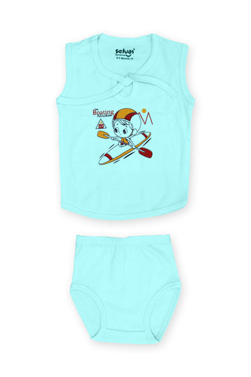 Selvas Infants Unisex top strap knot with brief 402c